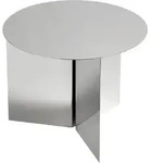 Hay Slit Table Beistelltisch Rund &Oslash;45 cm Edelstahl Mirror