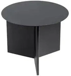 Hay Slit Table Beistelltisch Rund &Oslash;45 cm Stahl Black
