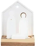 r&auml;der Lichthaus Kerzenst&auml;nder Teelicht Kleine Krippe wei&szlig;