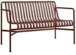 Hay Palissade Dining Bank mit Armlehnen Iron Red