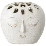 Bloomingville Vase Elissa, 15,5 x 10 x 14,5 cm, beige