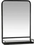 IB Laursen Wandspiegel mit Ablage, 70 x 49 cm, Factory schwarz