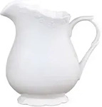 Chic Antique Provence Kanne gro&szlig;, 18 cm / 1,1 Liter, wei&szlig;