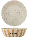 Bloomingville Hygge Chips-Schale aus Steingut, Braun - &Oslash; 24 x H 7 cm, 2,8 l