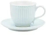 GreenGate Tasse & Untertasse Alice, pale blue