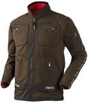 H&auml;rkila Kamko Fleecejacke Brown / Red 1025001380016