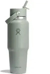 Hydro Flask Wide Mouth Flex Straw Travel Bottel Isolierflasche und Trinkhalm 946...