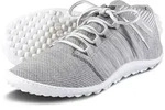 leguano beat silbergrau Barfu&szlig;schuhe Sneaker wei&szlig;e Sohle- Gr. 41