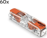 WAGO COMPACT-Durchgangsverbinder mit Hebel 2-Leiter 221-2411 (60 Stk. VPE)