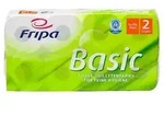 Fripa 8 Rollen Toilettenpapier, 2-lagiges Tissue 12 cm x 10 cm wei&szlig; "Basic" 250