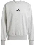 adidas Feelcozy Sweatshirt Herren in medium grey heather-black, Gr&ouml;&szlig;e L - grau