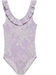 O'NEILL TROPICS Badeanzug M&auml;dchen in purple island sky, Gr&ouml;&szlig;e 152 - lila
