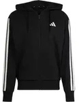 adidas M 3S FT FZ Hoodie Herren | Gr. L | schwarz - schwarz