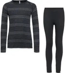 Odlo ACTIVE WARM W&auml;scheset Kinder | Gr. 104 | schwarz - schwarz