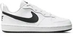 Nike COURT BOROUGH GS Sneaker Kinder in white-black, Gr&ouml;&szlig;e 35 1/2 - wei&szlig;