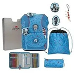 DerDieDas ErgoFlex Tiny Superflash Schulranzen Set Blue Ice