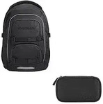 Coocazoo Porter Black Coal Schulrucksack Set 2tlg