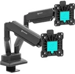 Tischhalterung f&uuml;r zwei Monitore 13"-32" max 10 kg, Neigbar-schwenkbar, mit