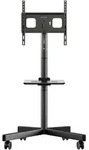 Mobiler TV-St&auml;nder mit Halterung 23"-60", max. 45 kg, Schwarz TS1137
