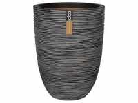 Vase elegant niedrige Rippe NL 46x58 anthrazit - Capi Europe