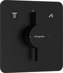 Hansgrohe DuoTurn Q - Unterputzarmatur f&uuml;r 2 Verbraucher, schwarz matt 75414670