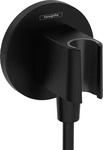 Hansgrohe Fixfit - Wandanschlussbogen mit Brausehalter, schwarz matt 26888670