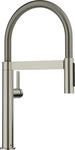 Blanco Culina S - Sp&uuml;ltischarmatur mit flexiblem Arm und Brause, Platin 527703