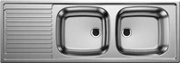 Blanco Top EZS - Sp&uuml;le, 124x44 cm, Edelstahl 500374