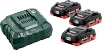 Metabo - Set 4A Ladeger&auml;t und 3x Akku 18 V LiHD 4,0 Ah 685132000