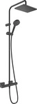 Hansgrohe Vernis Shape - Duschset Showepipe 230 mit Thermostat, schwarz matt 26286670