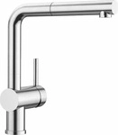 Blanco Linus S - K&uuml;chenarmatur mit ausziehbarem Auslauf, Edelstahl 526242