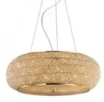 Ideal Lux 082257 Pendelleuchte Pasha Oro 10x40W | E14 - gold