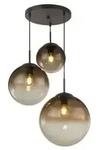 Globo 15865-3 Deckenleuchte Varus 3x40W | E27 - Braun, Bernstein