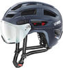 Uvex finale visor V City Fahrrad Helm 52-57cm | Dunkelblau matt