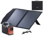 Powerstation & Solar-Generator mit faltbarem 50-W-Solarpanel, 155 Wh