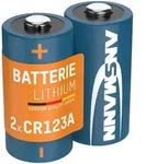 Foto-Lithium-Batterie Typ CR123A, 3 V, 2er-Pack