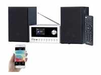 Micro-Stereoanlage mit Webradio, DAB+, FM, CD, Bluetooth, USB, 100 W