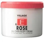 500ml Village Vitamin E Bodycream Rose