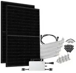 Offgridtec&reg; Solar-Direct 900W HMS-800W-2T Balkonkraftwerk Bifazial Full Black