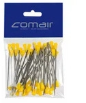Comair Metallstecker mit Plastikkopf 65mm gelb 50 St&uuml;ck