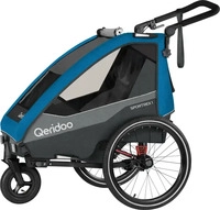 QERIDOO Fahrradanh&auml;nger "Sportrex 1 Limited Edition", Ocean Blue blau