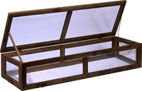 DOBAR Fr&uuml;hbeet-Aufsatz f&uuml;r Hochbeet, dunkelbraun (117x40x24,5cm) braun