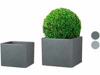 Scheurich Pflanzgefäß »Cube«, Kunststoff, quadratisch, dickwandig