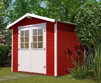 WEKA Gartenhaus "218" (1, Schwedenrot) rot