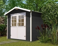 WEKA Gartenhaus "218" (1, Anthrazit) grau