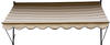 Angerer Klemmmarkise (200 cm breit, beige mit Streifen braun) 200 cm breit