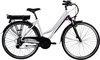 Zündapp E-Bike Trekkingrad »Z802 700c«, 28 Zoll, Damen (weiss/lila, Damen)