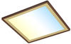 Ultraflaches CCT-LED Panel mit LED Backlight, 10 cm, LED, 22 W, 3000 lm, braun-gold