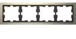 Merten D-Life Rahmen, 4fach, Nickelmetallic