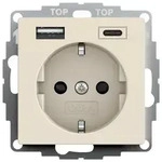Gira SCHUKO-Steckdose 16 A 250 V~ mit Shutter und USB-Spannungsversorgung Typ A / Typ